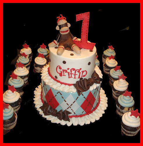 sock monkey birthday cakes sock monkey birthday cakes